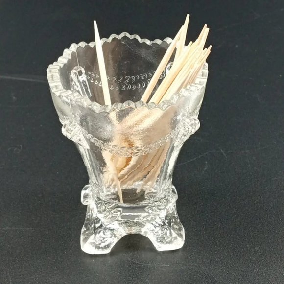 Degenhart Glass Colonial Drape Trinket Paperweight Toothpick Vtg - Picture 6 of 6